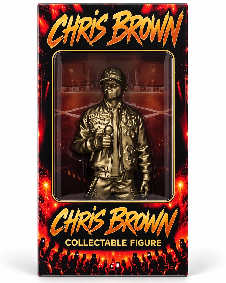 Chris Brown Collectable Figure in its box